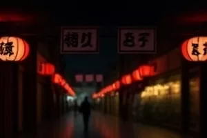 《尘世灯火》封面，夜色中的街区与连成一片的窗灯