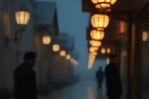 《月落庭院》封面，月光铺满青砖庭院与半开的木窗