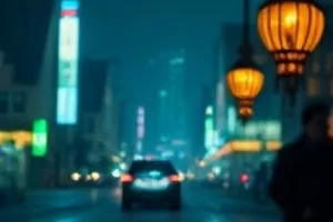 《门前的槐树》封面，院门口一株老槐树与竹椅